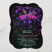 Fous Faisons la fête ! Sweet 16 Invitation (Devant / Derrière)