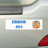 FOUT 404 bumpersticker (Op auto)