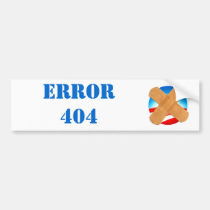 FOUT 404 bumpersticker