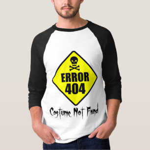 Fout 404 Costume niet gevonden Halloween T-shirt