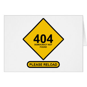 Fout 404: Democratie niet gevonden