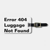 fout 404 grap humor bagagelabel