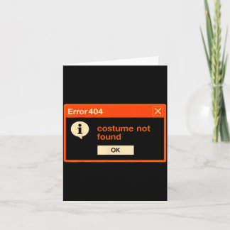 Fout 404 Kostuum Niet Gevonden Grappige Programmeu Kaart