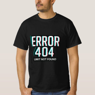 FOUT 404 – Limiet niet gevonden Glitch Tech T-shirt