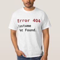 Fout 404 Ongevonden kostuum, anti-Halloween geek