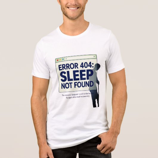 Fout 404 Slaap niet gevonden Ontwerp van programme Tri-Blend Shirt (Voorkant)