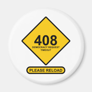 Fout 408: Time-out Verzoek voor democratie Magneet