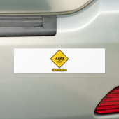 Fout 409: Democratieconflict Bumpersticker (Op auto)