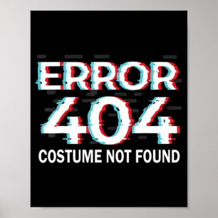 Fout Costume gevonden niet Fun Halloween Programme Poster