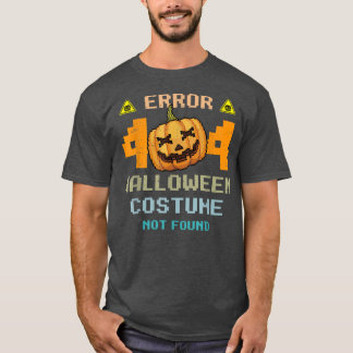 Fout van Halloween Party 404 Halloween Costume nie T-shirt