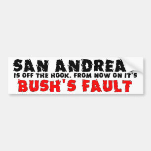 Fout van struik bumpersticker