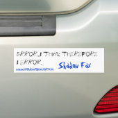 foutbumpersticker bumpersticker (Op auto)