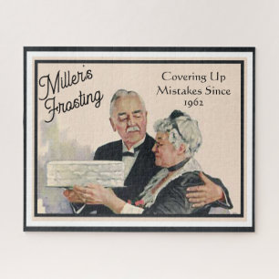 Fouten bedekken met Frosting Cake gepersonaliseerd Legpuzzel