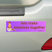 fouten bumpersticker (Op auto)