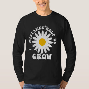 Fouten helpen ons te groeien Terug naar school mot T-shirt