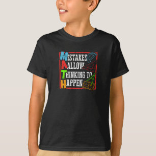 Fouten laten denken gebeuren - wiskunde t-shirt