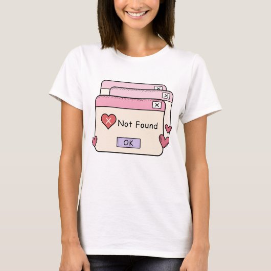 Foutliefde niet gevonden t-shirt (Voorkant)
