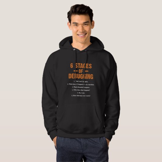 Foutopsporing Coder Bug Coding Computer Programmer Hoodie (Voorkant volledig)