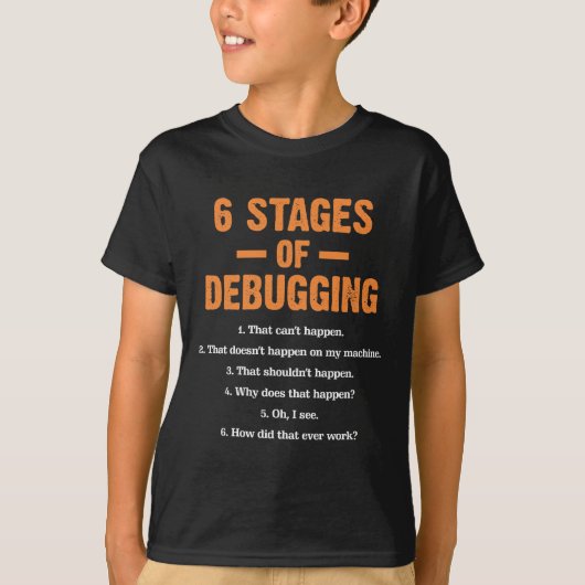 Foutopsporing Coder Bug Coding Computer Programmer T-shirt (Voorkant)