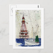 Fowey Rocks Briefkaart (Voorkant / Achterkant)