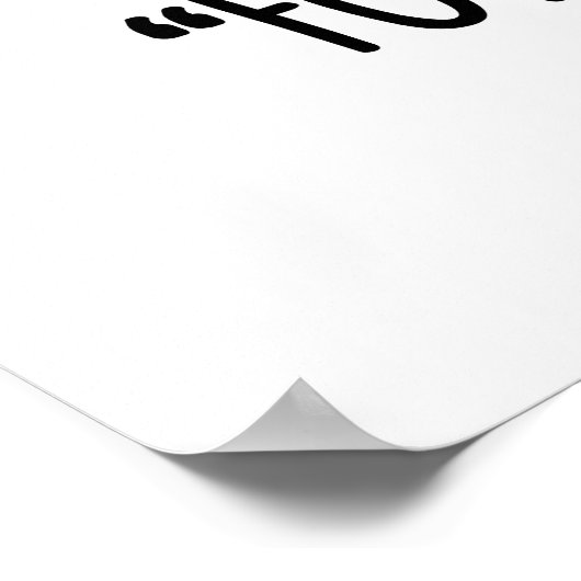 Fowl Language Funny Turkey Pun Poster (Hoek)