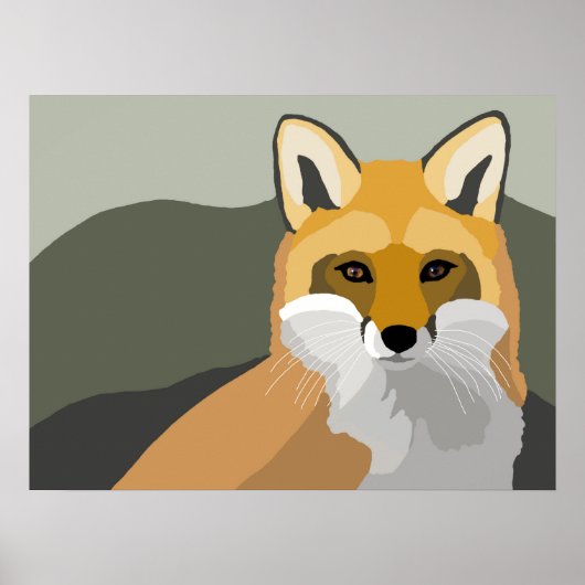 Fox 2 Dierontwerp Poster (Voorkant)