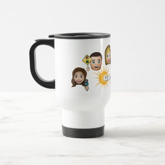 FOX 4 BONJOUR Emoji Travel Mug (Gauche)