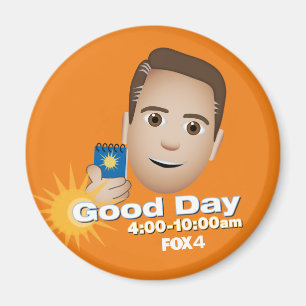 FOX 4 Goede dag Emoji Brandon koelkast Magnet Magneet