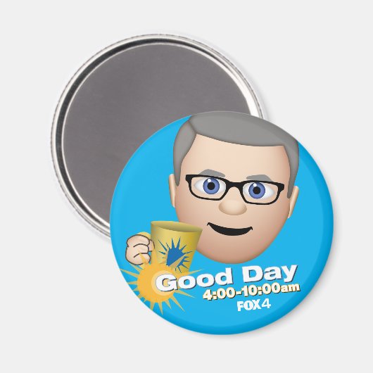 FOX 4 Good Day Emoji Tim Refkoelkast Magnet Magneet (Voorkant / Achterkant)