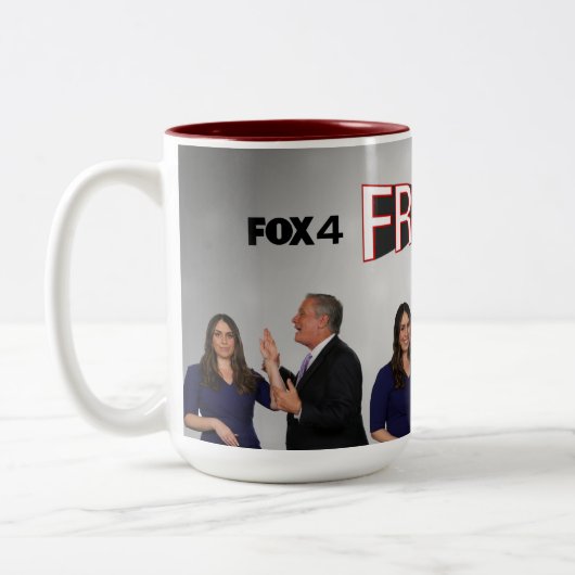 FOX 4 Sports Sam & Mike Free 4 All Mug (Gauche)