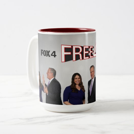 FOX 4 Sports Sam & Mike Free 4 Alle Mok (Voorkant links)