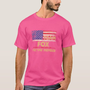 Fox Achternaam Shirt Team Fox Lifetime Member