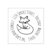 Fox Adresstempel Rubberstempel (Afrduk)