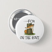 Fox Afbeelding Ronde Button 5,7 Cm (Voorkant /achterkant)