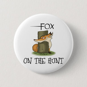 Fox Afbeelding Ronde Button 5,7 Cm