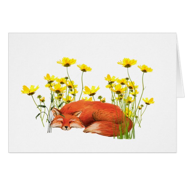 Fox All Occasion Notecard (Voorkant Horizontaal)