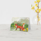 Fox All Occasion Notecard Kaart (Gele Bloem)