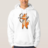 Fox als Archer met Pijl en Bow Hoodie (Voorkant)