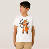 Fox als Archer met Pijl en Bow T-shirt (Voorkant volledig)