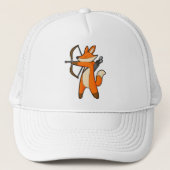 Fox als Archer met Pijl en Bow Trucker Pet (Voorkant)
