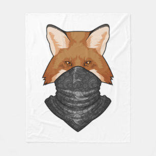 Fox als Bandit met Kerchief Fleece Deken