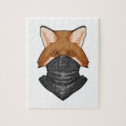Fox als Bandit met Kerchief Legpuzzel (Verticaal)