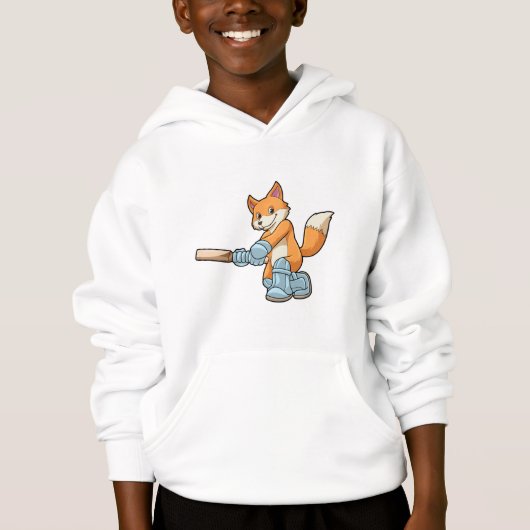 Fox als Batsman met cricket bat (Voorkant)