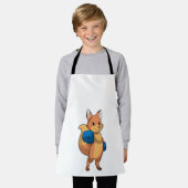 Fox als Boxer met Boxing-handschoenen Schort (Gedragen)