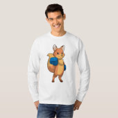 Fox als Boxer met Boxing-handschoenen T-shirt (Voorkant volledig)