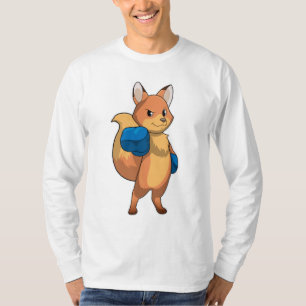 Fox als Boxer met Boxing-handschoenen T-shirt