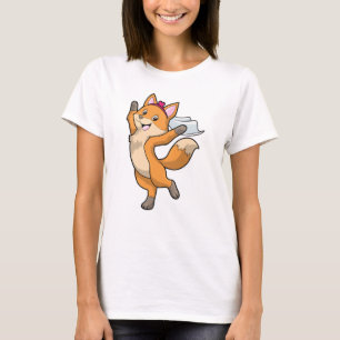 Fox als Bride met Veil & Heart T-shirt