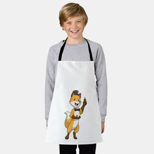 Fox als bruom met bruiloft schort (Gedragen)