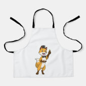 Fox als bruom met bruiloft schort (Voorkant)