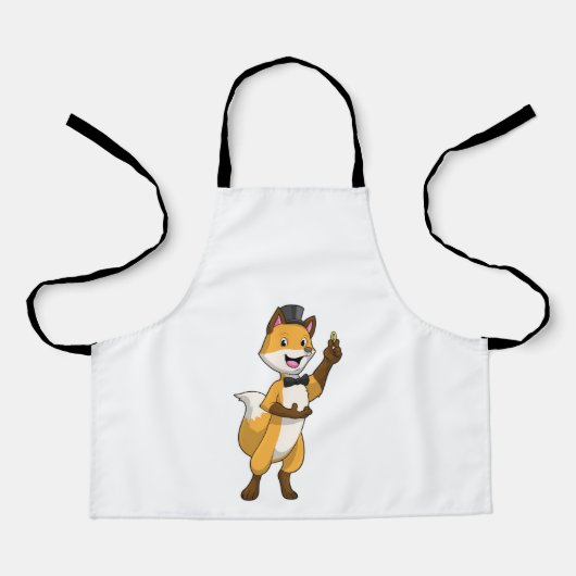 Fox als bruom met bruiloft schort (Voorkant)